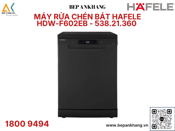 Máy rửa chén bát độc lập Hafele HDW-F602EB - 538.21.360 - Big sale đặc biệt